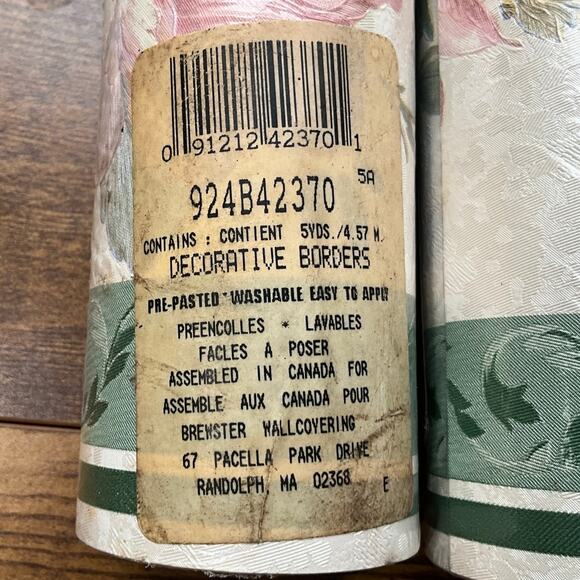 Decorative Textured Floral Wallpaper Border by Brewster Wallcoverings 924B42370 - Picture 5 of 5